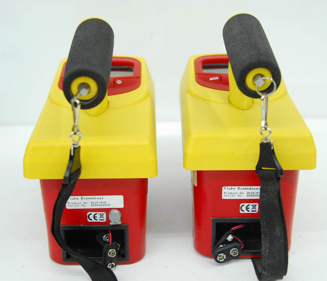 Used Fluke 451P-RYR Ion Chamber Radiation Survey Geiger Meter Victoreen - Lot of 2