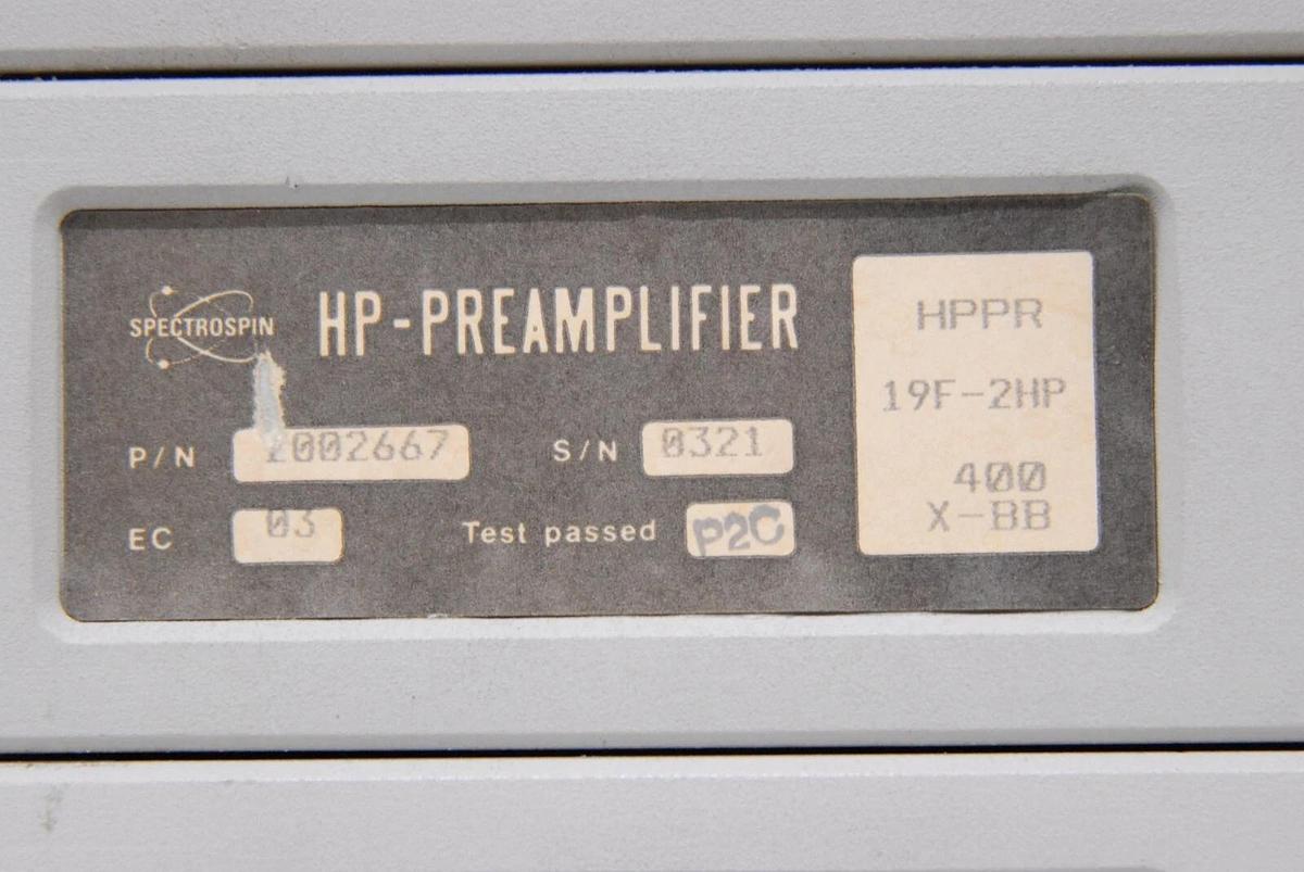 Used Bruker Spectrospin HPPR Preamplifier W/ Z032516, Z002667, Z002517 Modules