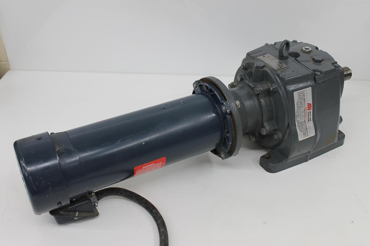 Used US Gearmotors Series 3000 CBN3253-S-B3-U-56C-NM Gearbox w/ AO Smith 46807372143-0A 1725 RPM Motor