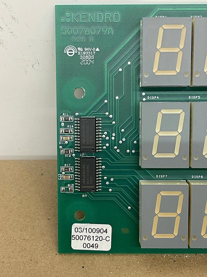 Used Kendro 50076079A Control Panel/Display (Kendro HERaccell 150 Incubator)