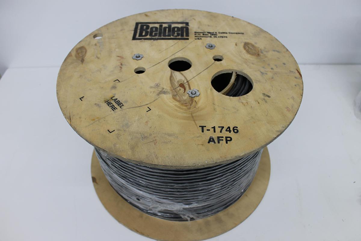 Used Belden T-1746 AFP 24AWG 1000FT 4 Pair Cable - New