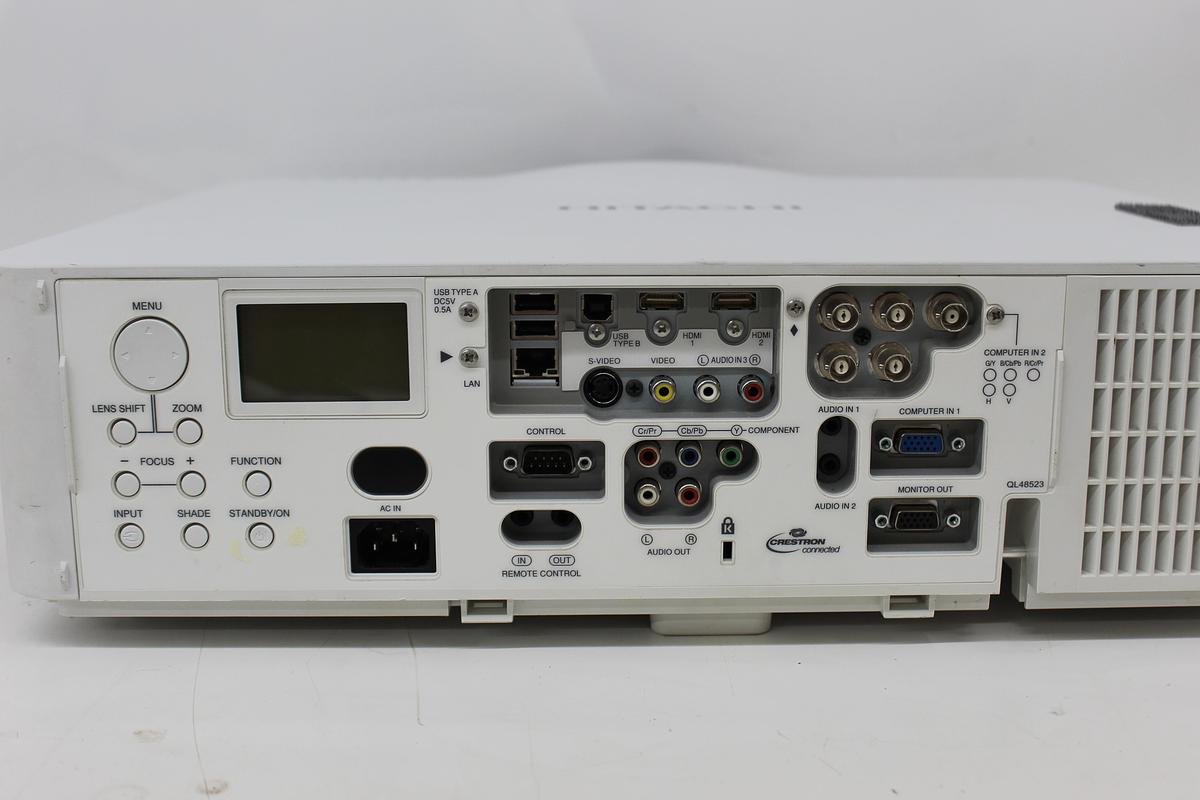 Used Hitachi CP-WX8255A 5500 Lumens WXGA 3LCD Projector HDMI 830 Hours