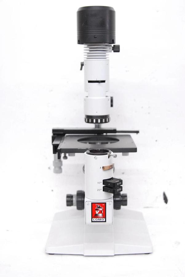 Used Lomo Inverted Microscope Body W/ Ph10 Ph20 Sliders, Filters