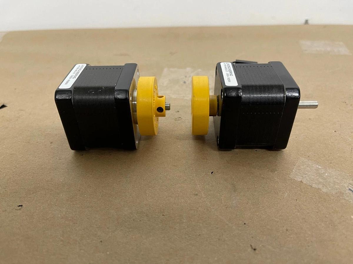 Used 2 LIN Engineering 4118M-46S-01 Hybrid Stepper Motor W/ 2 Vexta Damper D4CL-5.OF