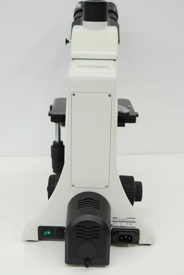 Used Motic BA400 Trinocular Phase Contrast Microscope W/ 4/10/20/40/100 Objectives