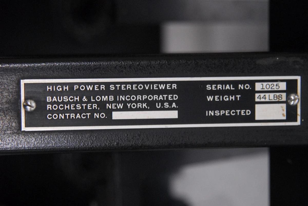 Used Bausch & Lomb High Power Stereoviewer Comparison Microscope