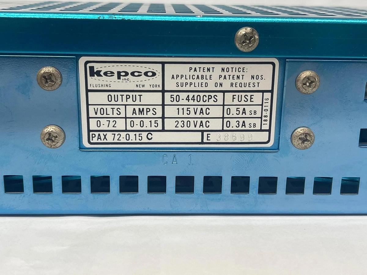 Used Kepco PAX 72-0.15c Power Supply