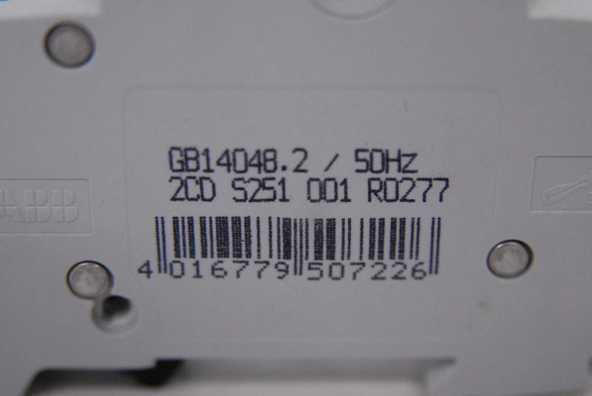 Used ABB S 201 K 6 A GB14048.2 Circuit Breaker - Lot of 2