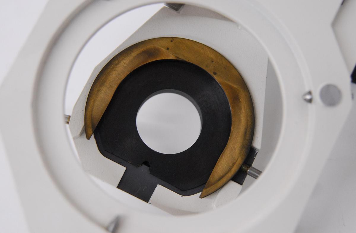 Used Zeiss Microscope 451825 Stage and 451830 Condenser Carrier - Axioplan Axiophot