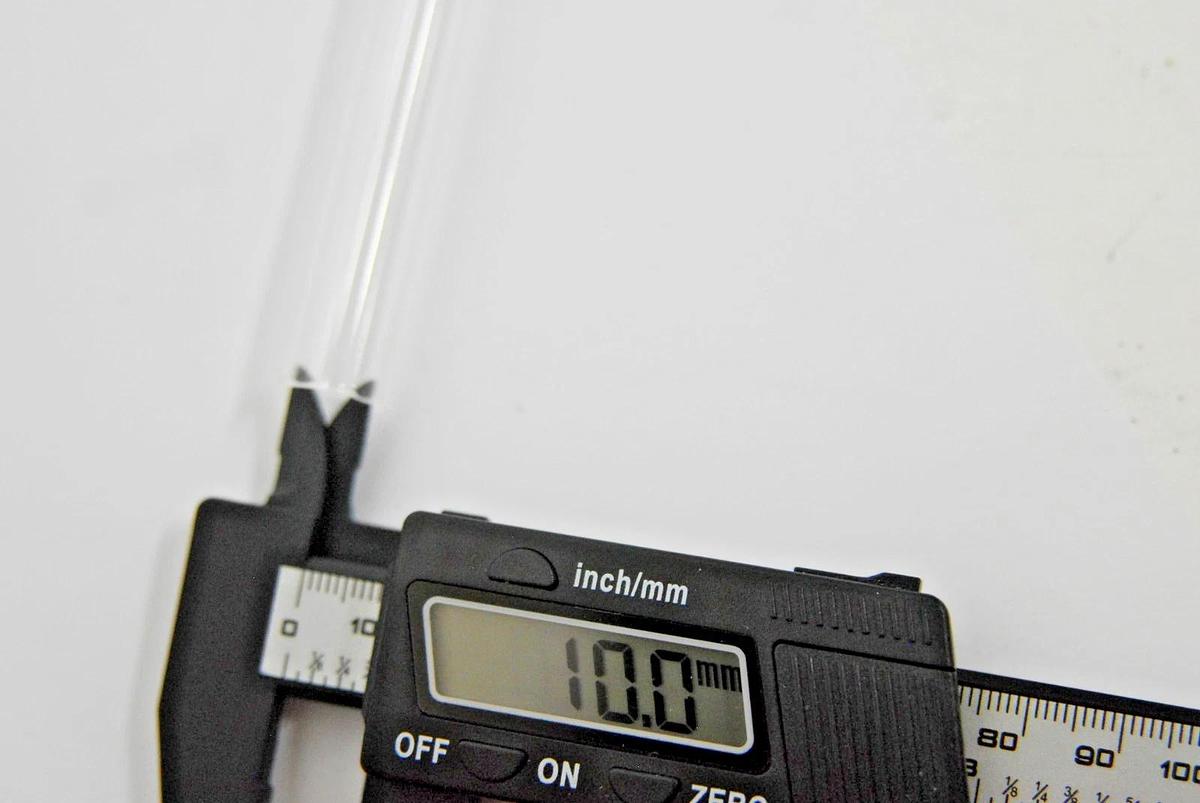 Corning Pyrex Tubing, Borosilicate Glass 12mm OD, 10mm ID, 1mm wall, 24" Long