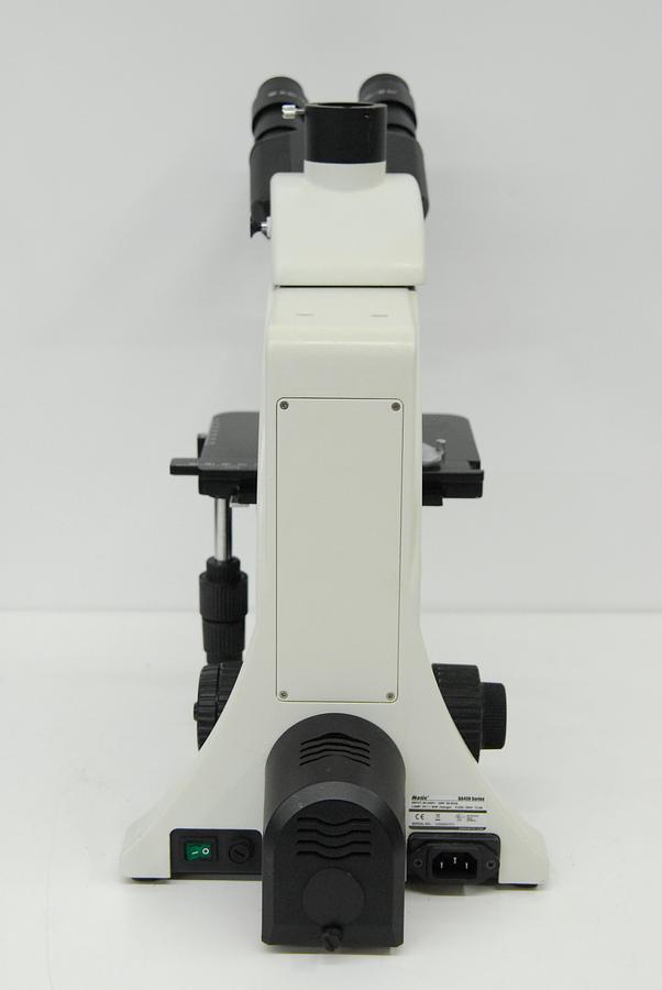 Used Motic BA400 Trinocular Phase Contrast Microscope W/ Plan 10/20/40/100 Objectives