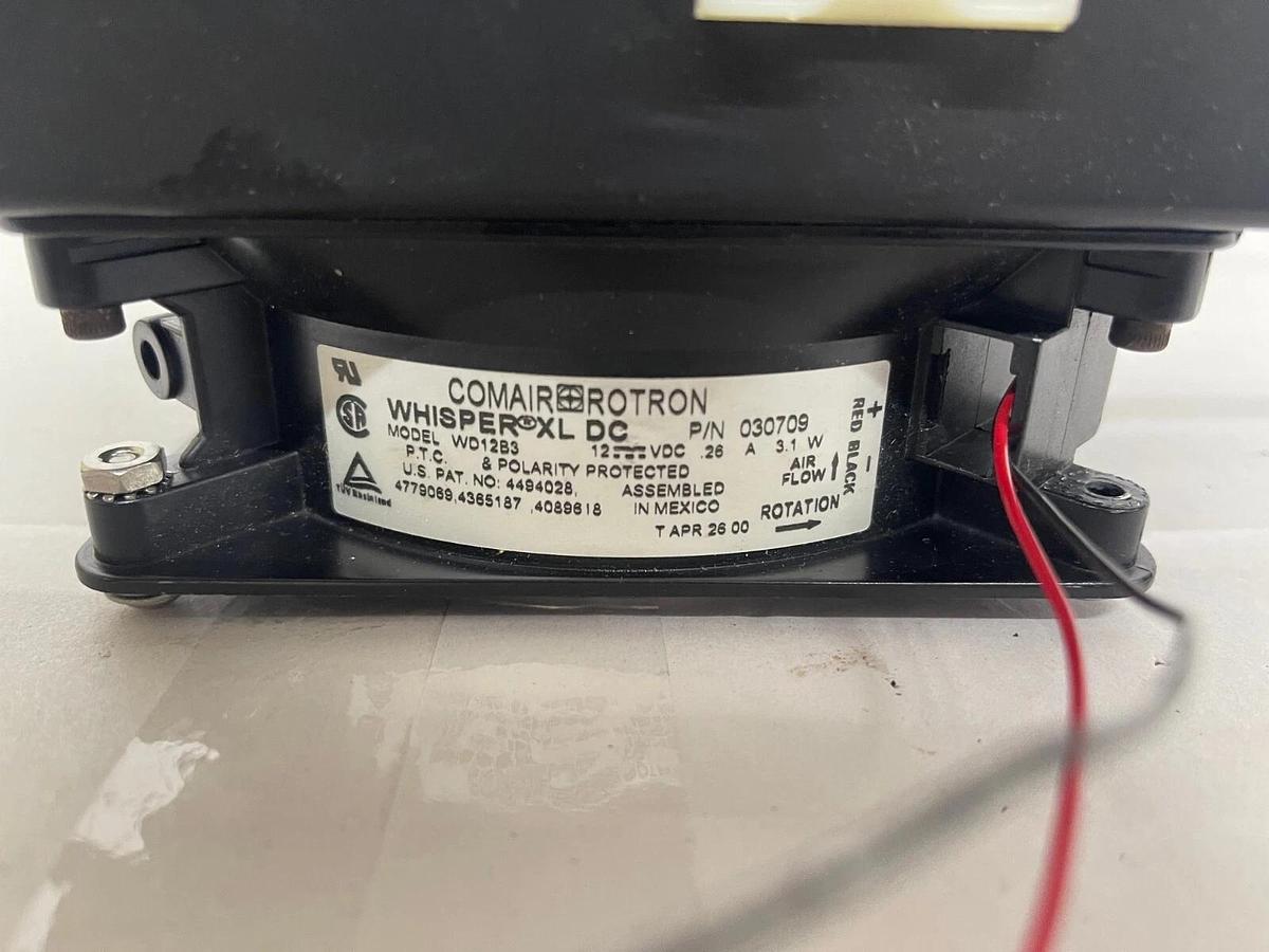 Used Lytron 6110G1AN - Single Fan 3/8" Copper Tube Heat Exchanger, 5" x 5"