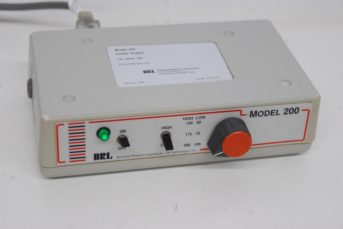 Used Gibco/BRL/Life Tech. Model 200 Electrophoresis Power Supply Series 1061 - TESTED