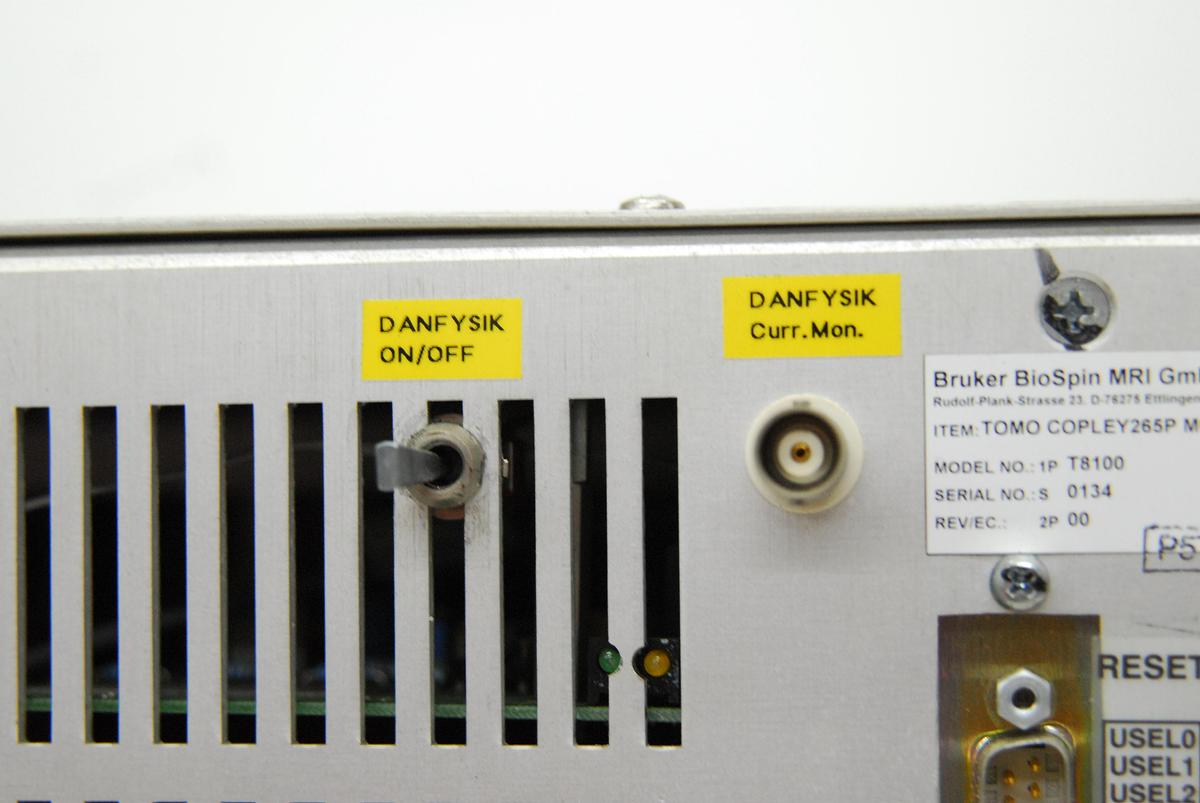 Used Bruker T8100 TOMO COPLEY265P MODIFIZ (DCCT) Gradient Amplifier - BioSpin MRI