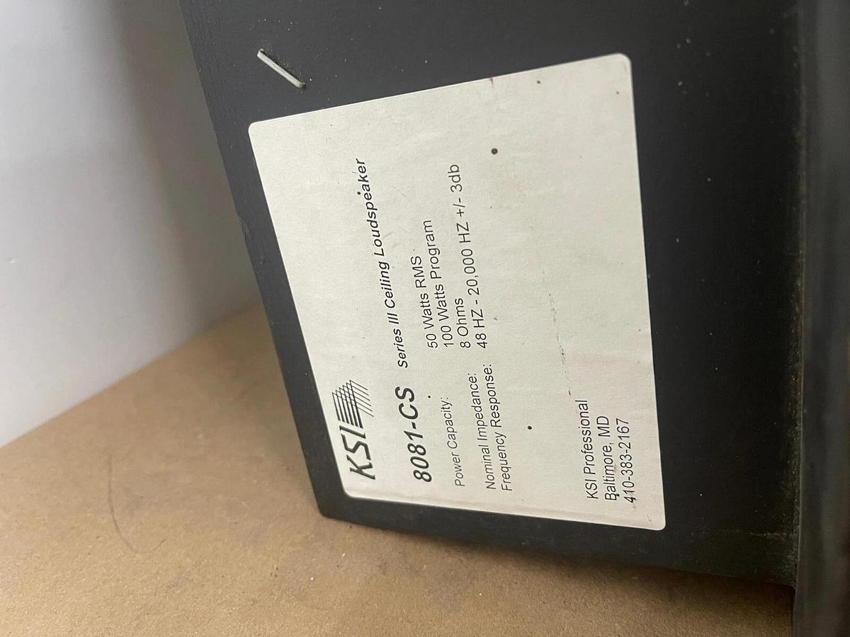 Used KSI 8081-CS Series III Ceiling Loudspeaker 2x2