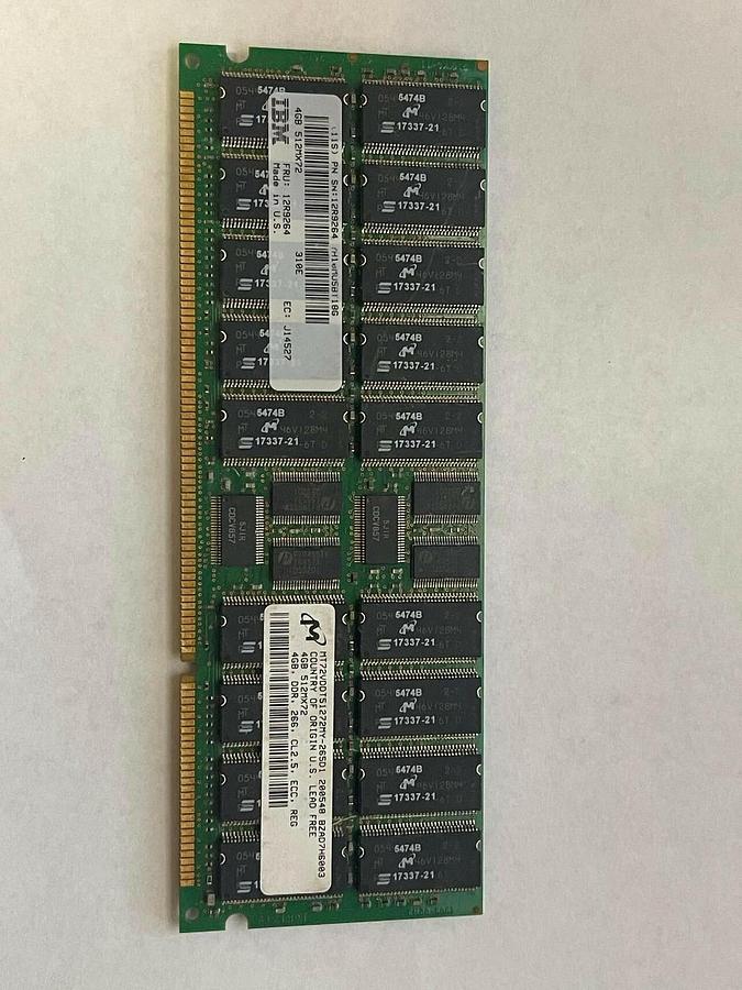 Used IBM 12R9264 4GB DIMM 208-PIN (1x4GB)