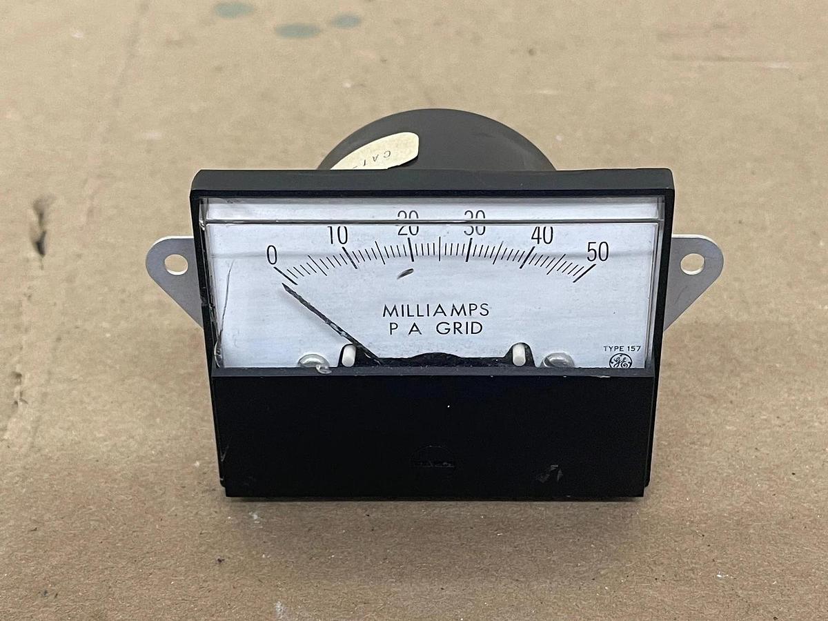 Used General Electric Cat-50.157111HYHY2AAL 0-50 Milliamps Meter