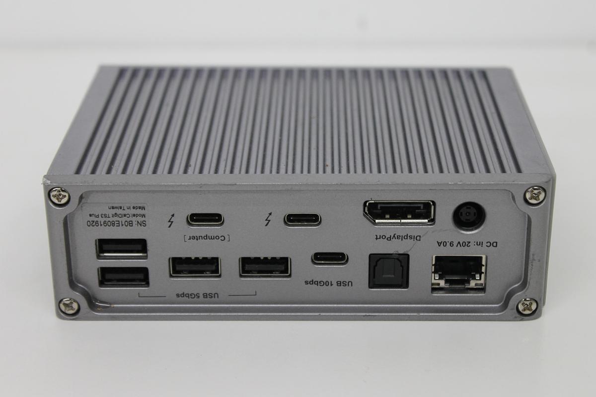Used CalDigit TS3 Plus Thunderbolt Docking Station NO AC ADAPTER