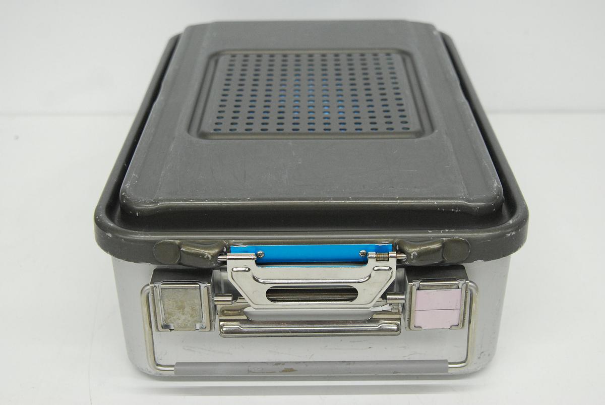 Used V Mueller Genesis Sterilization Box 17"x12"x5" w/ Filter Holders + Basket