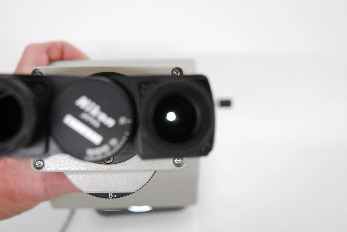 Used Nikon Diaphot TMD Microscope - Binocular Head Turret W/ Photo Lens Assembly