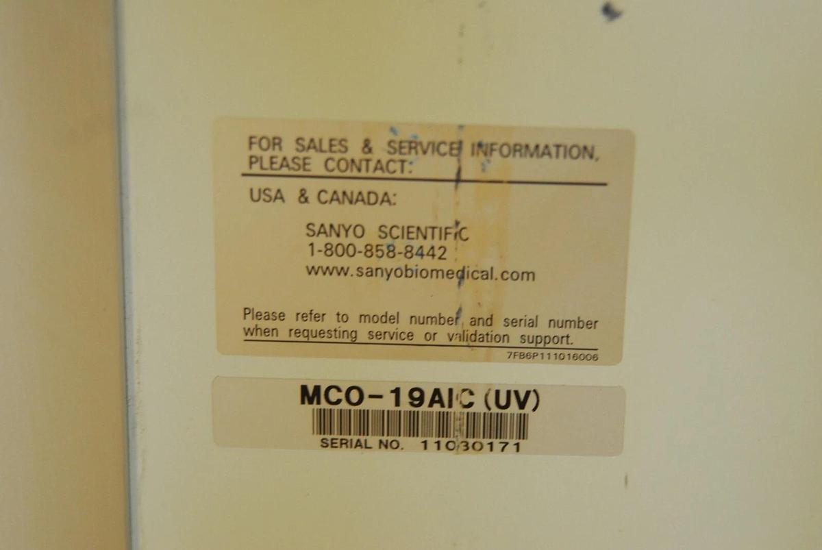 Used Sanyo MCO-19AIC(UV) CO2 Incubator