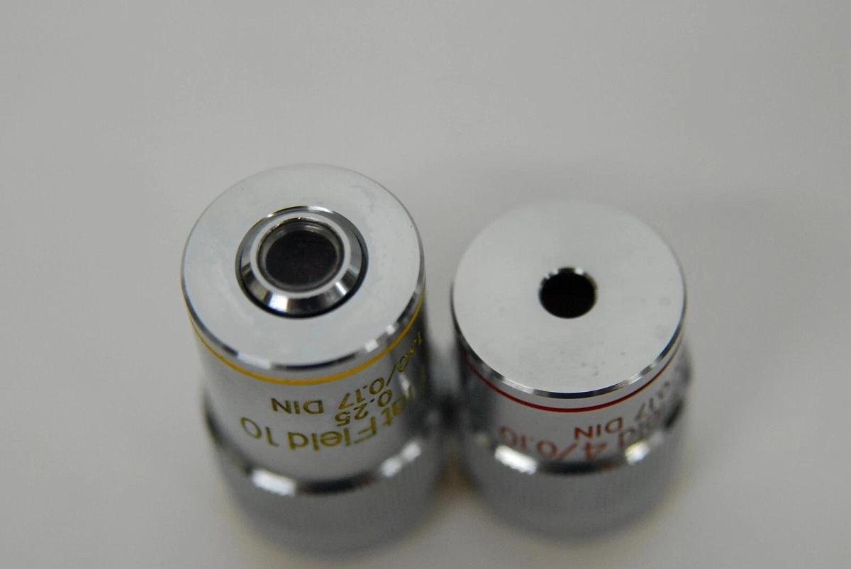 Used Meiji S.FlatField Objectives Set of 2 - 4x, 10x