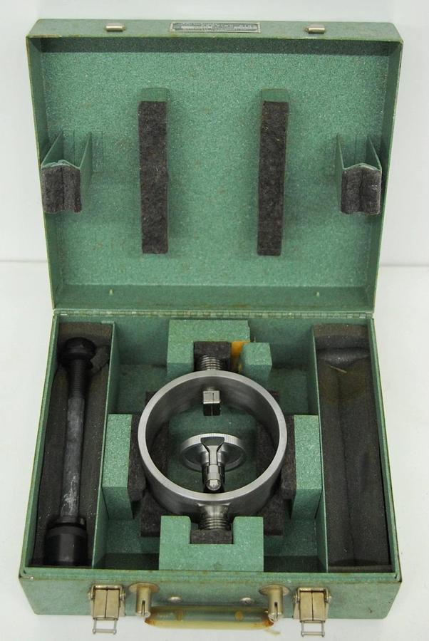 Used Morehouse 5000 LB Capacity Proving Ring W/ Case - Missing Rod