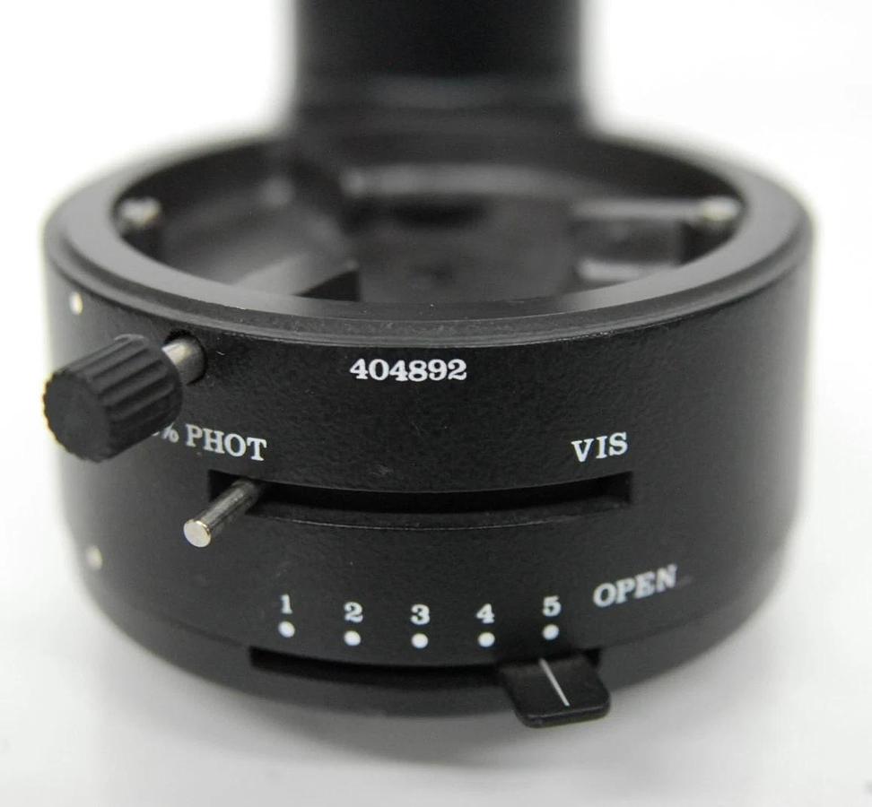 Used Wild 404892 1.25x Camera Port W/ Iris - For M5 Stereo Microscope
