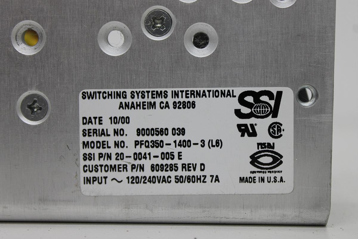 Used SSI PFQ350-1400-3 Power Supply [Beckman Coulter Biomek 2000]