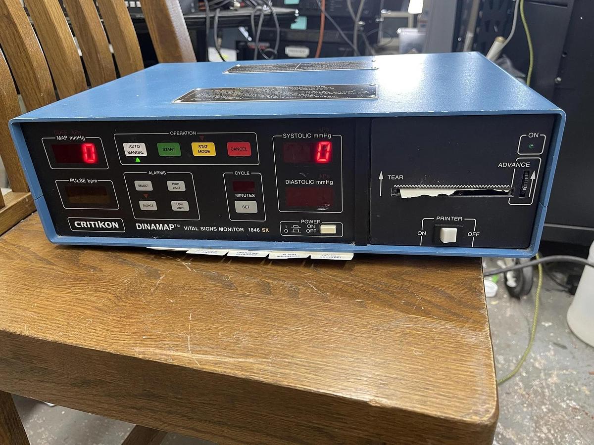 Used Critikon 1846SX/P Vital Signs Monitor & Printer