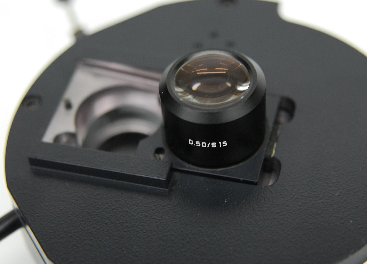 Used Leica 551062 Phase Contrast Condenser W/ C Plan 10x Objective (DMLB)