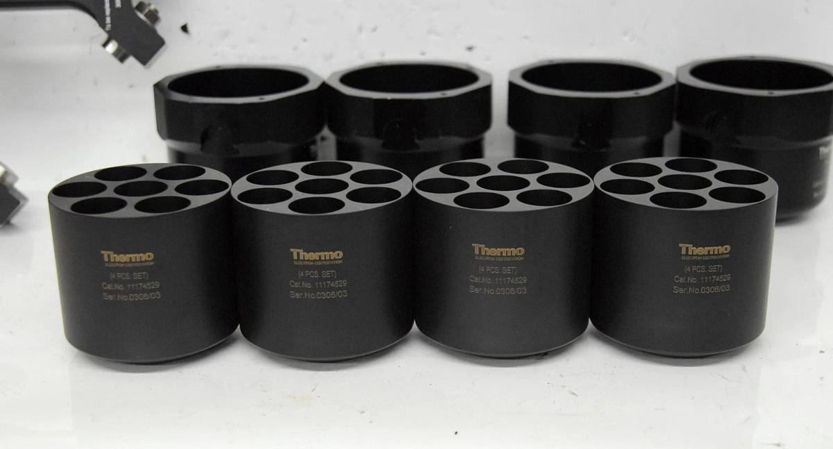 Used Thermo 11175338 Rotor W/ 4x M4 1174154 Buckets, 11174529 7x50mL Inserts