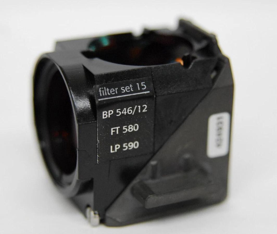 Used Zeiss 424931 Filter Cube Set 15 (BP 546/12, FT 580, LP 590) - Axiovert 200M