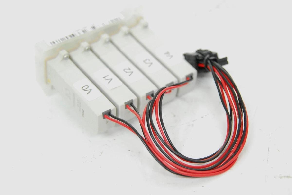 Used SMC LVM10R6-5A-Q 2-Port Solenoid Valve - Lot of 5 on ZU-DE Manifold