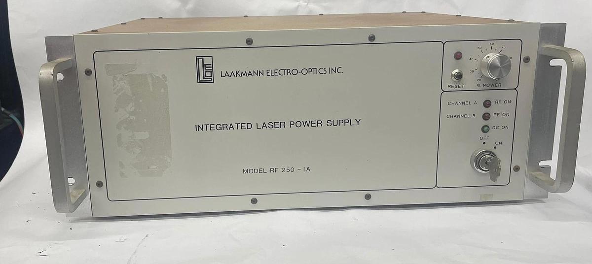 Used Laakmann Integrated Laser Power Supply RF 250 - IA