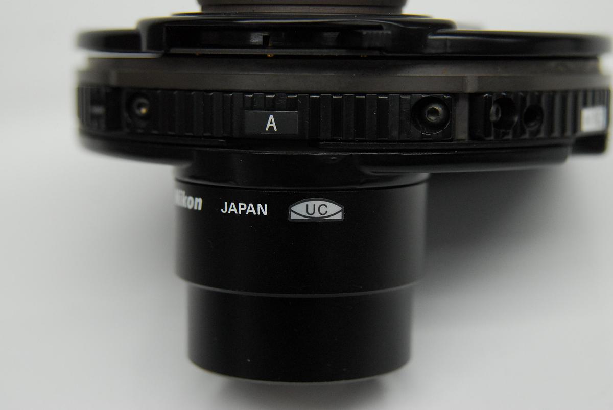 Used Nikon LWD 0.52 Microscope Condenser Turret W/ DIC N2 Prism