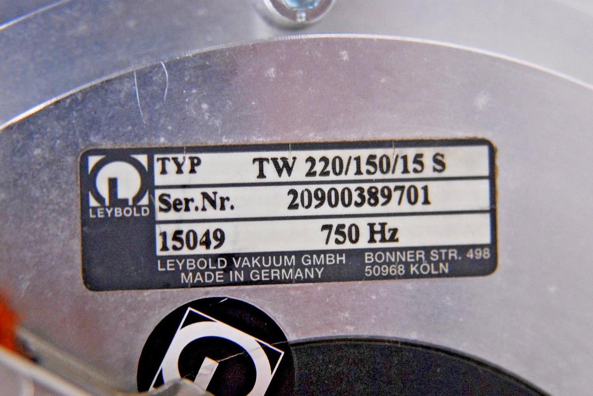 Used Leybold TW 220/150/15 S Turbo Vac W/ TDS RS485 Controller (Thermo TSQ Quantum)