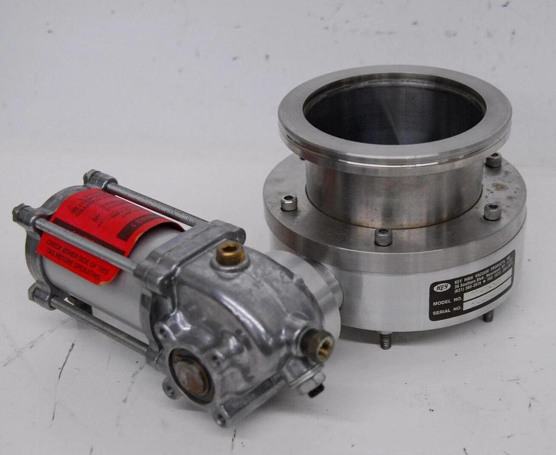 Used Key QBV-40-P-AL Pneumatic Butterfly Valve W/ Rota-CYL ADL2.0X100-1-0 Actuator