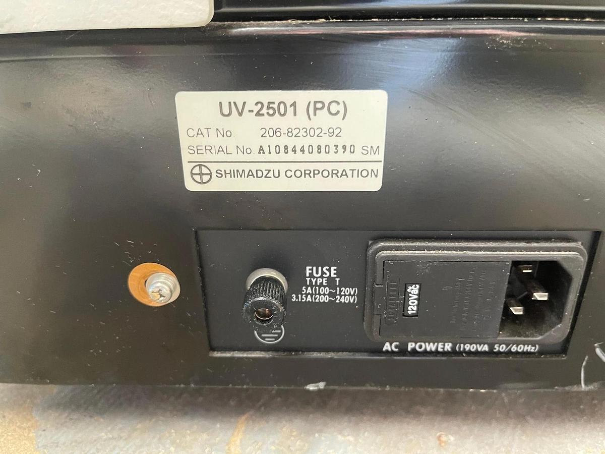 Used Shimadzu UV-2501PC UV-VIS Recording Spectrophotometer