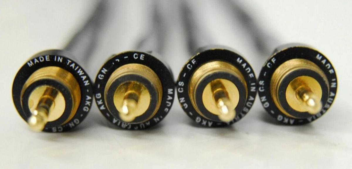 Used AKG GN CS-CE 3.5mm Gooseneck Microphones - Lot of 4