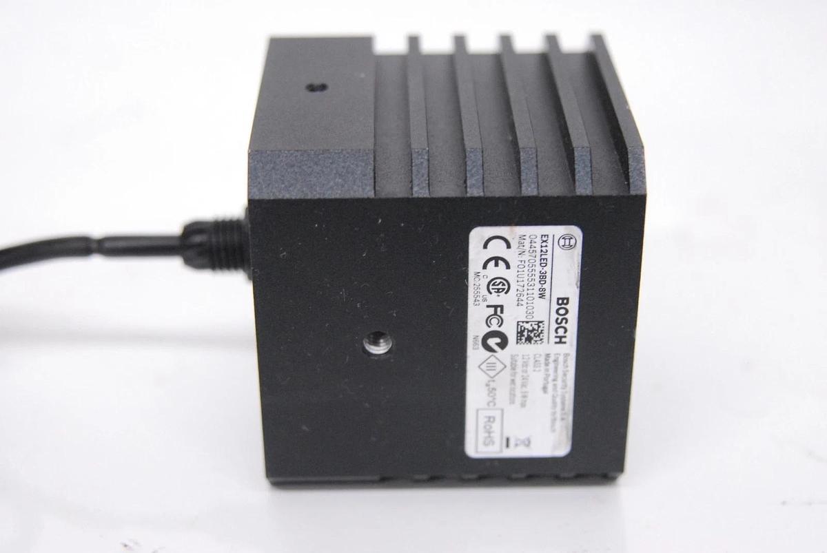 Used Bosch EX12LED-3BD-8W 3D Diffuser Infrared Illuminator W/ TIMS24-02M Power Supply