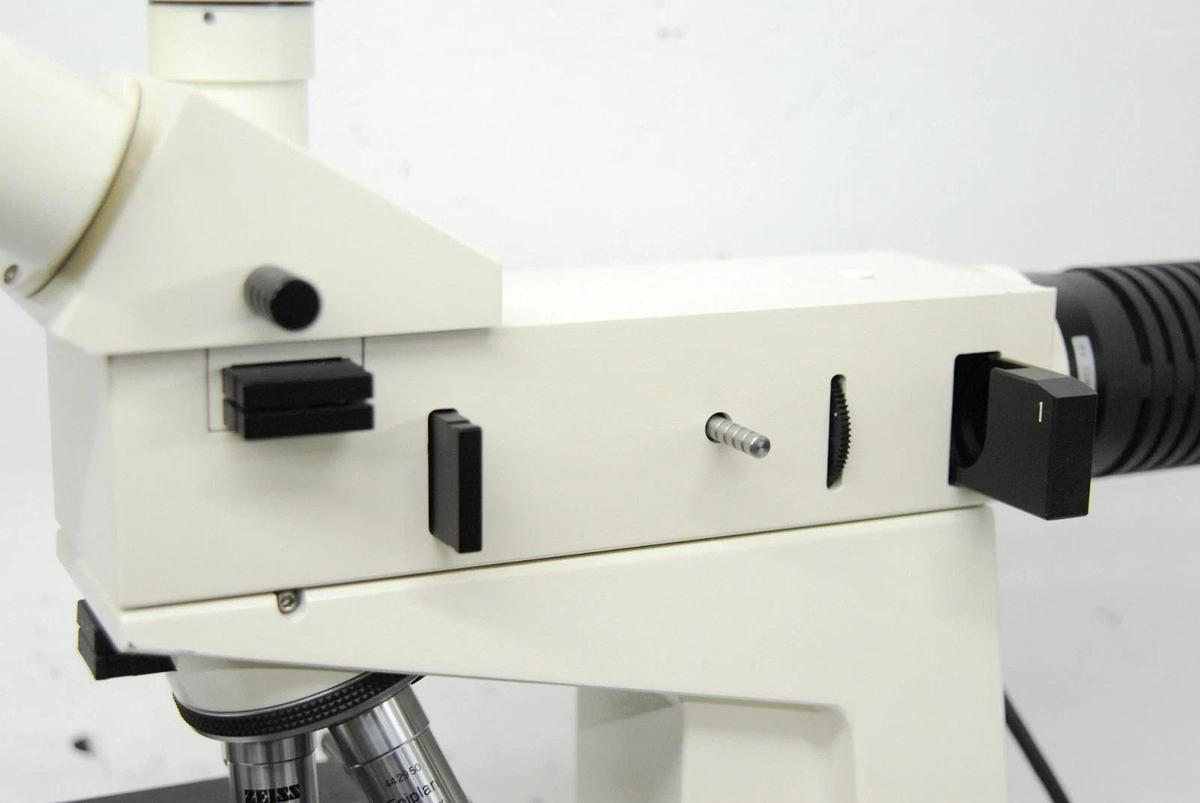 Used Zeiss Axiolab A Microscope W/ Reflective-Light Illuminator H, Epiplan Objectives