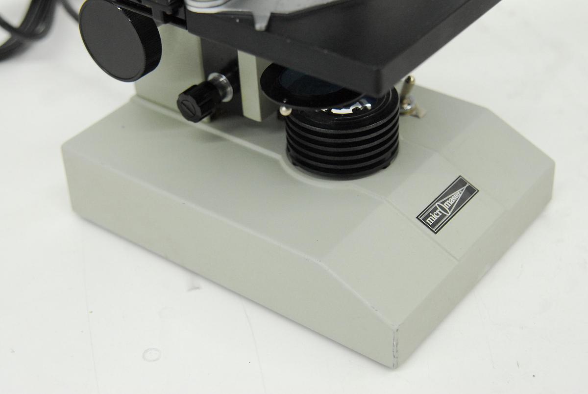 Used Fisher Scientific Micromaster Model E Microscope W/ 4/10/40/100x Objectives