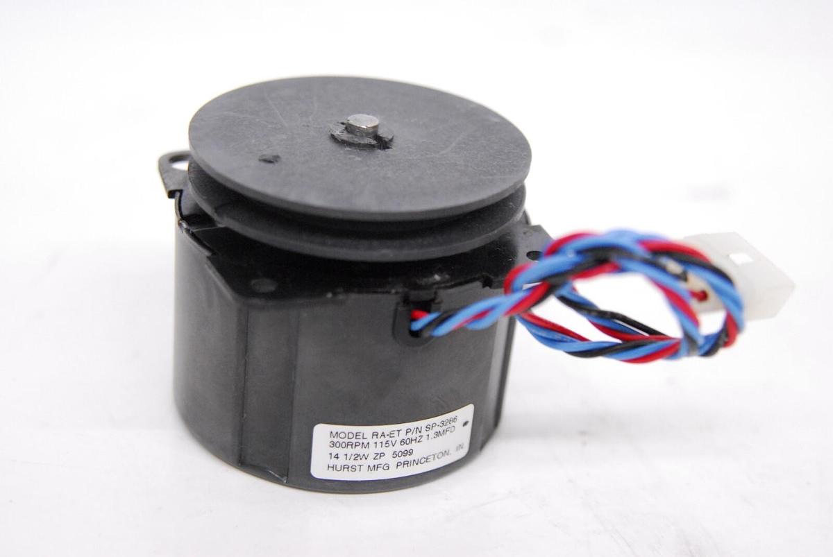 Used Hurst RA-ET SP-3286 Direct Drive Synchronous Motor 300RPM/115V/60Hz/1.3MFD