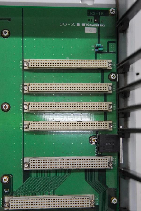 Used Kawasaki 1KX-55 Robotic Control Rack/Backplane W/ Fans  (ZZX130L,D32F-A001)