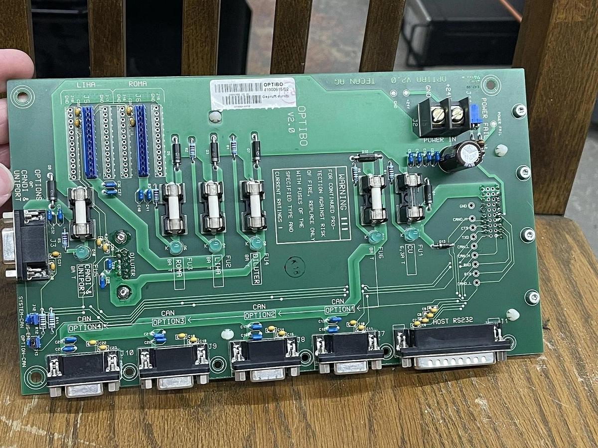 Used Tecan Optibo V2.0 with CU Genesis V2.0 and DC Servo V2.0