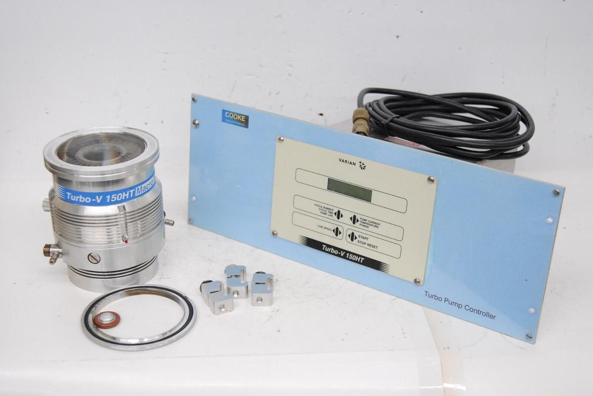 Used Varian TV 150HT Turbomolecular Pump Turbo-V MacroTorr W/ 9699535 Controller