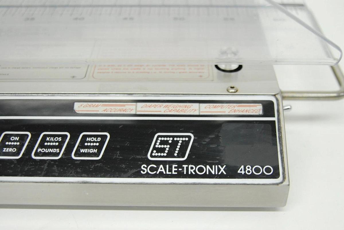 Used Scale-Tronix 4800 Pediatric Scale W/ Acrylic Cradle