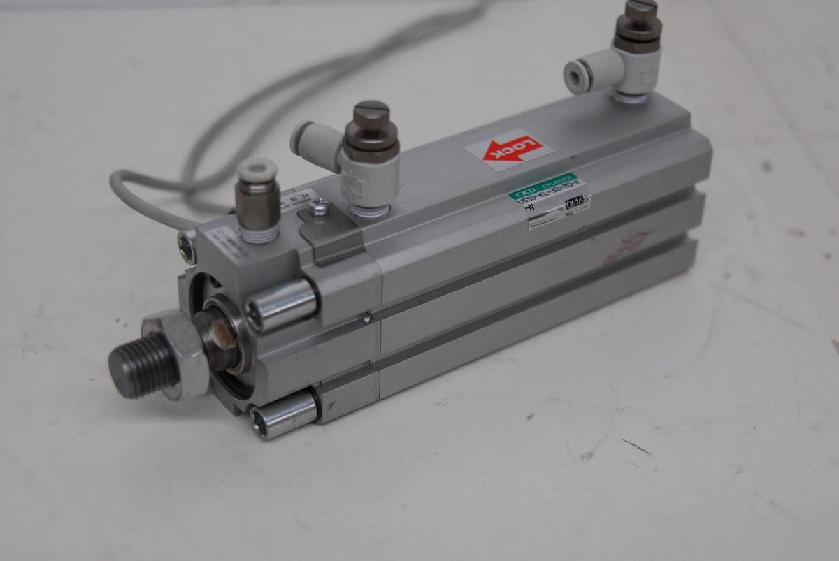 Used CKD USSD-KL-32-70-F-N Position Locking Compact Cylinder
