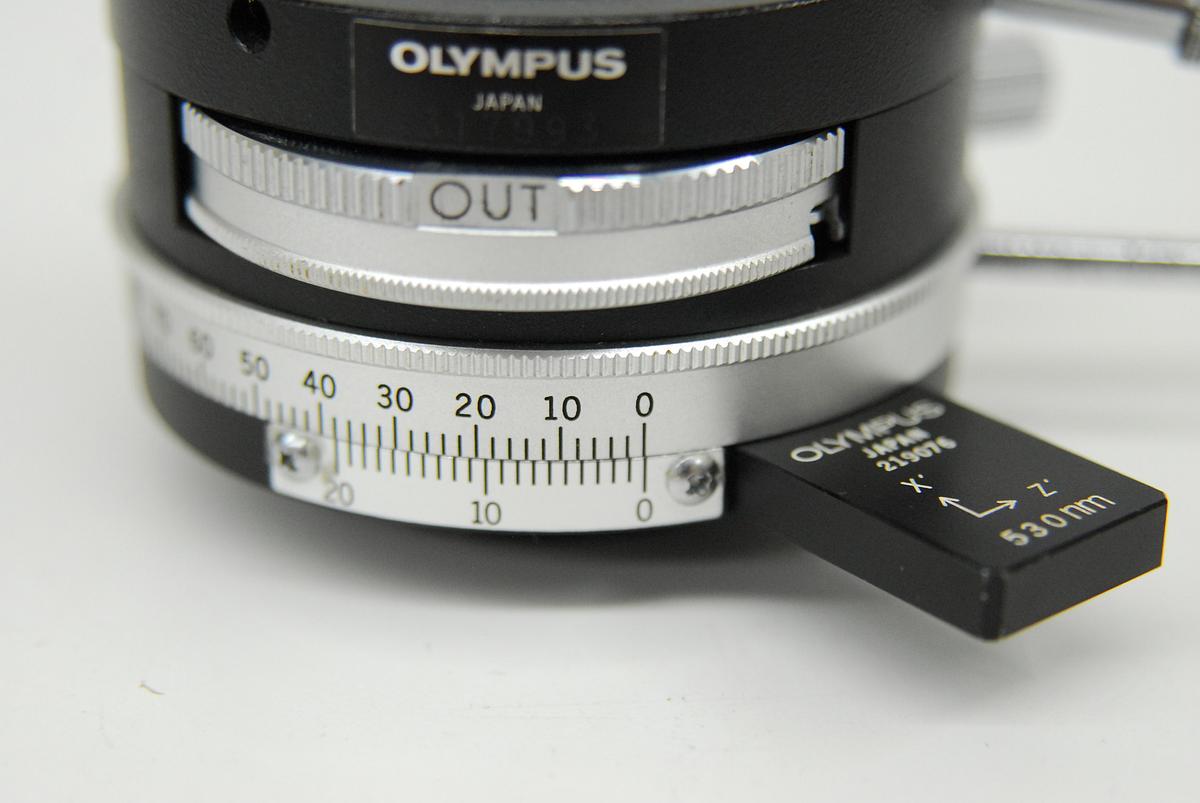 Used Olympus BH2-PA Microscope Polarizing Intermediate Attachment W/ 530nm Wave Plate